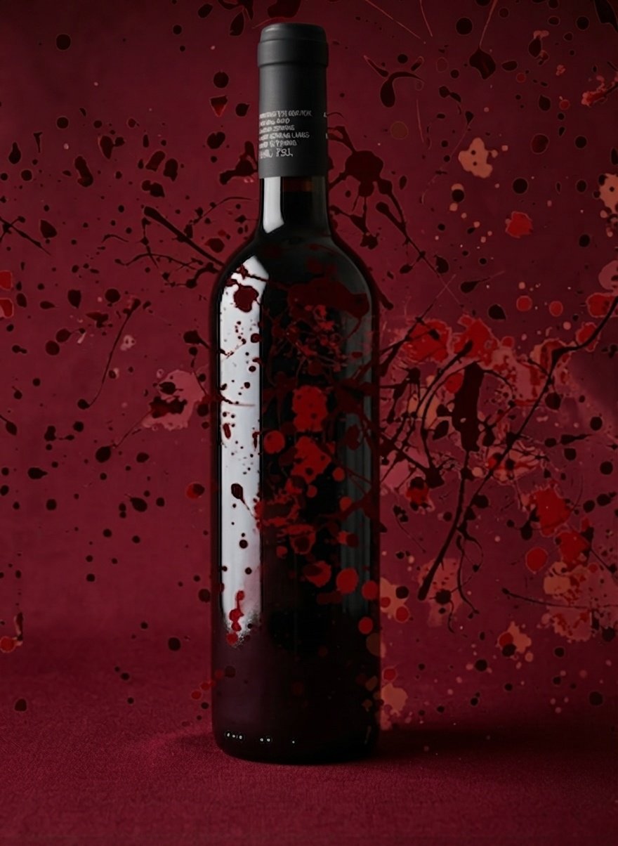 Botella de vino tinto personalizado de Valladolid